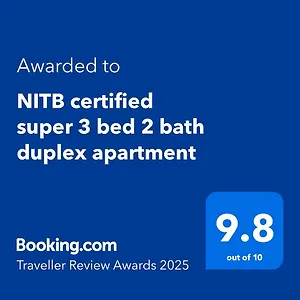 Nitb Certified Super 3 Bed 2 Bath Duplex Apartment
